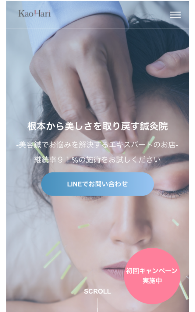 美容鍼灸院サイト